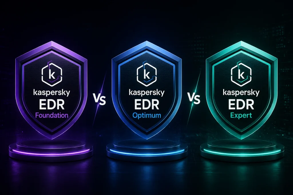 مقایسه جامع EDR Foundation، EDR Optimum و EDR Expert در محصولات کسپرسکی